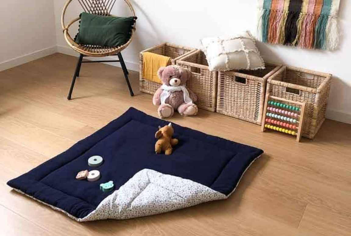 Tapis d'éveil bleu nuit 2