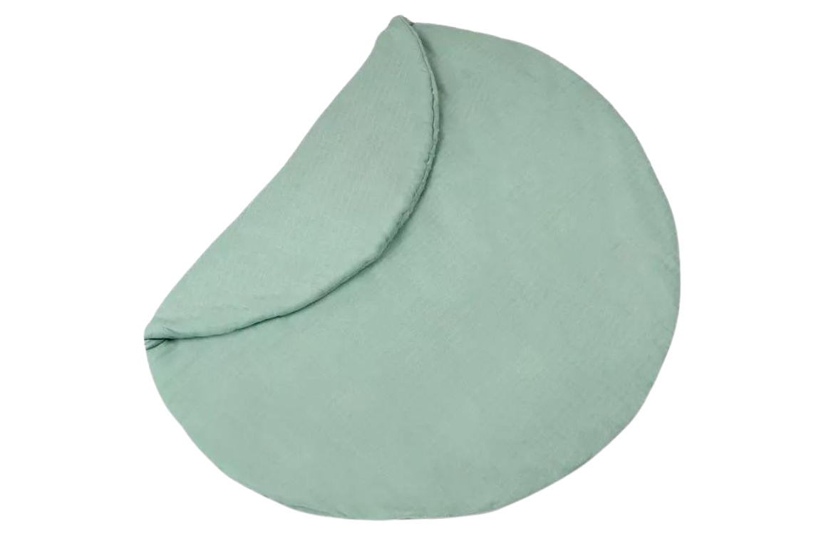 Tapis d'éveil rond vert menthe 1
