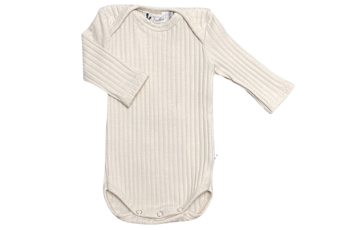 Bodie manche longue côte beige naturel