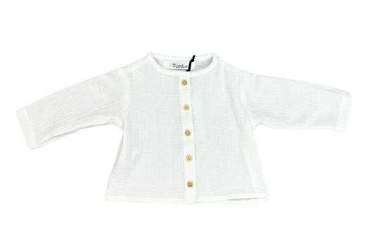 Blouse gaze de coton écru 1