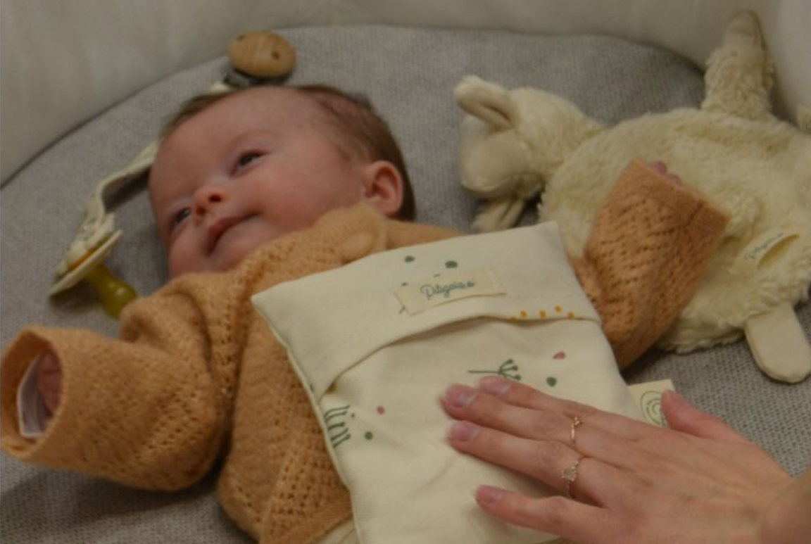 Bouillotte sèche en coton bio écru 2