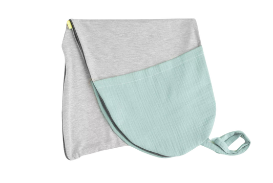 Housse de coussin d'allaitement vert menthe 1