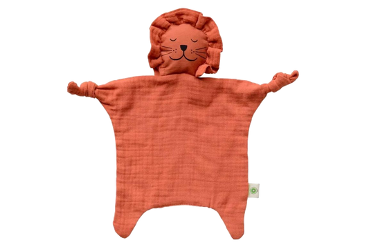 Doudou lion en coton bio 1