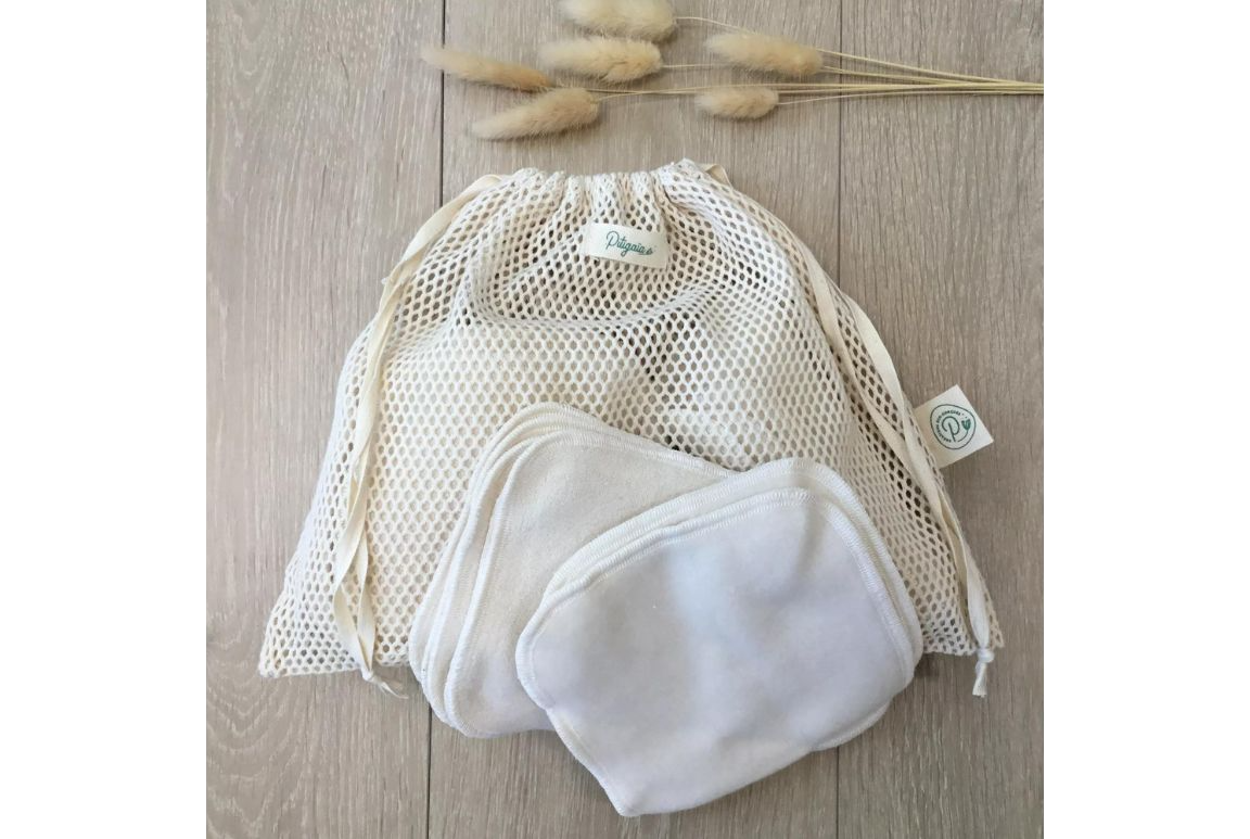 Lingettes lavables en coton bio (par 30) 3