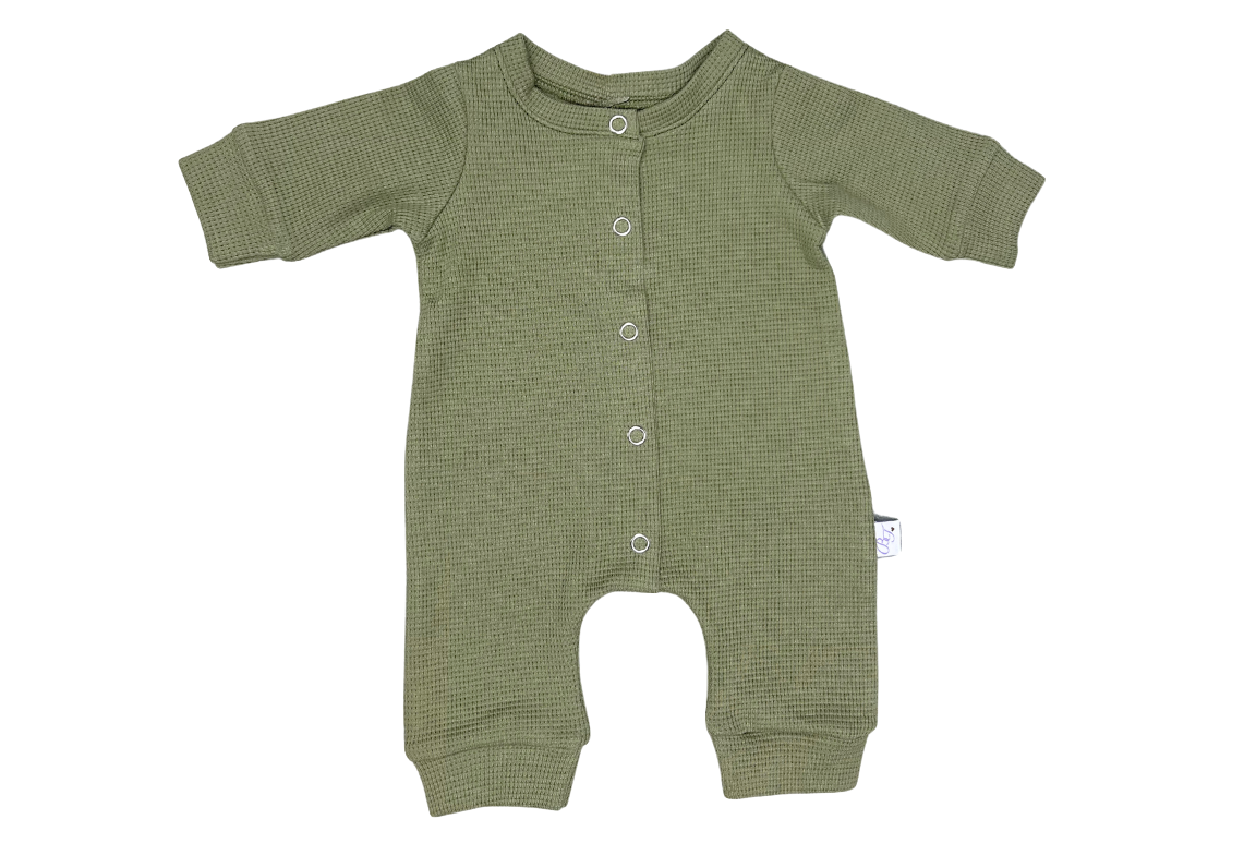 Pyjama coton vert olive