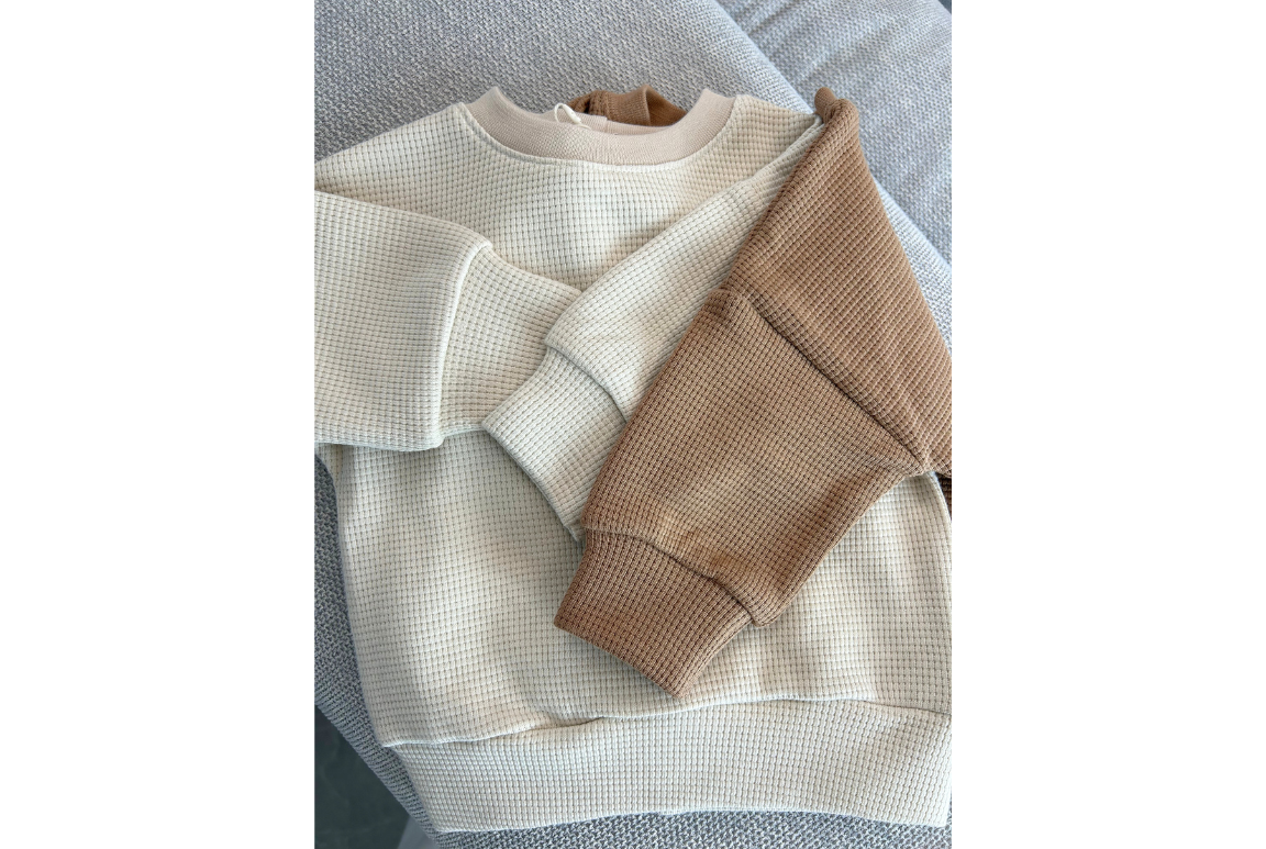 Sweat coton beige