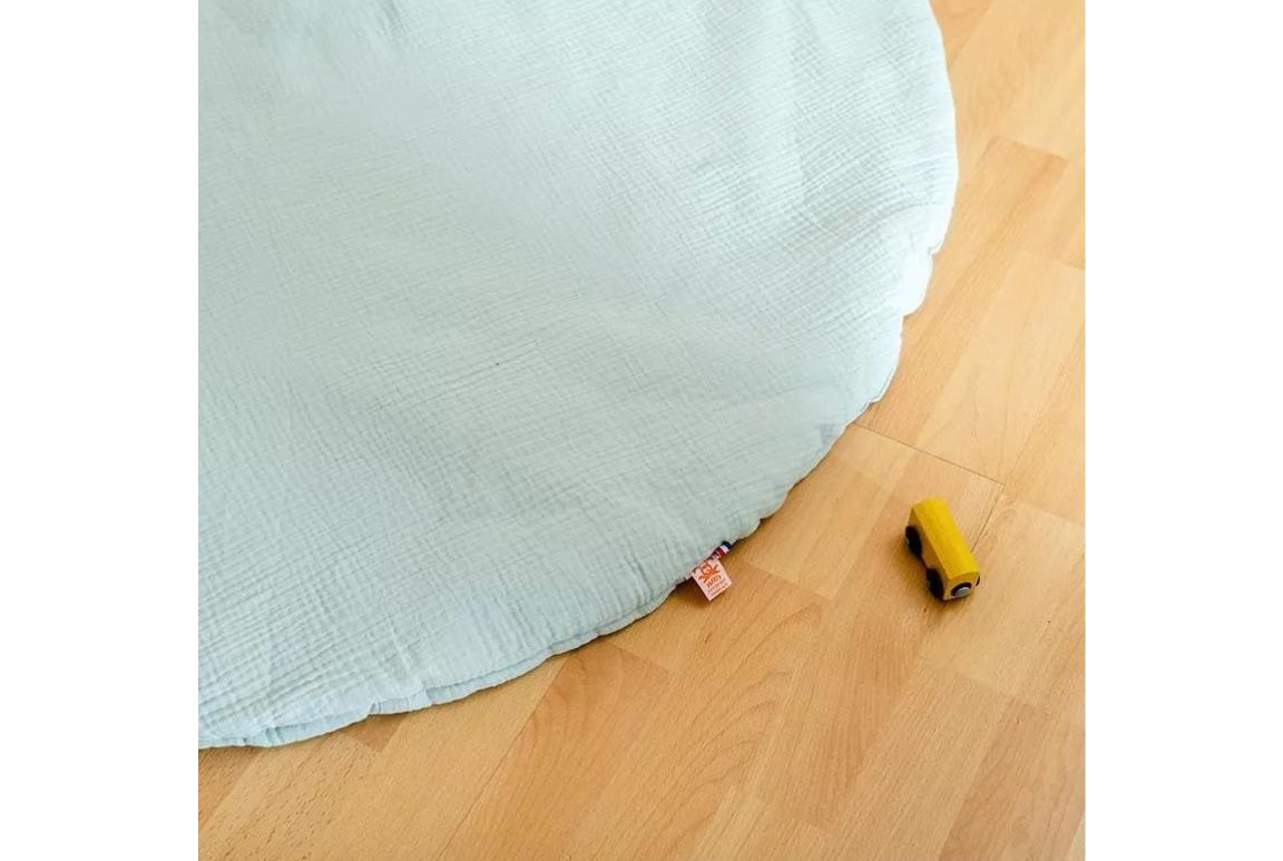 Tapis d'éveil rond vert menthe 4