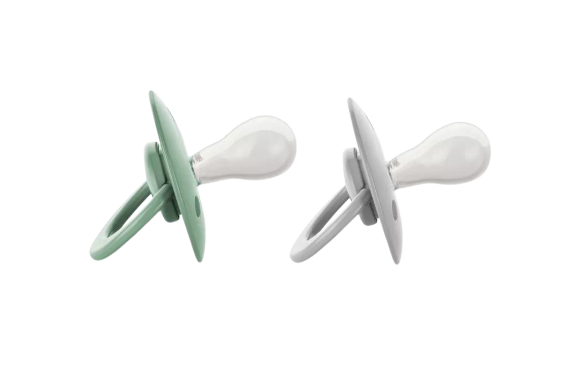 Lot de deux sucettes rondes vert-gris 2
