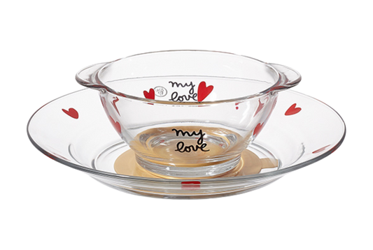 Set vaisselle en verre Duralex ( assiette + bol) 1