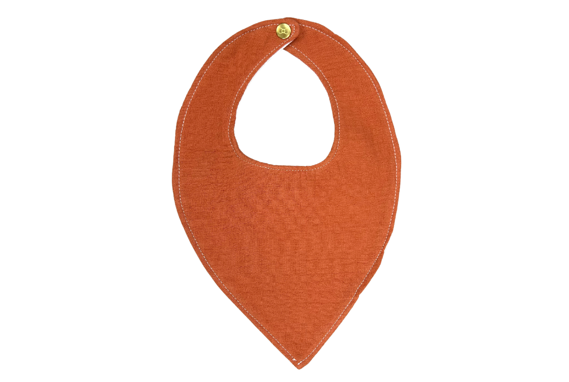 Bavoir bandana argile