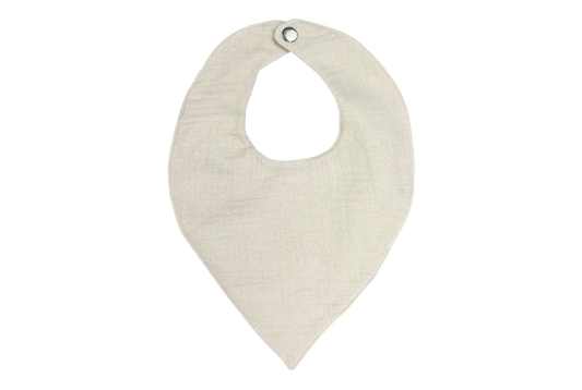 Bavoir bandana beige