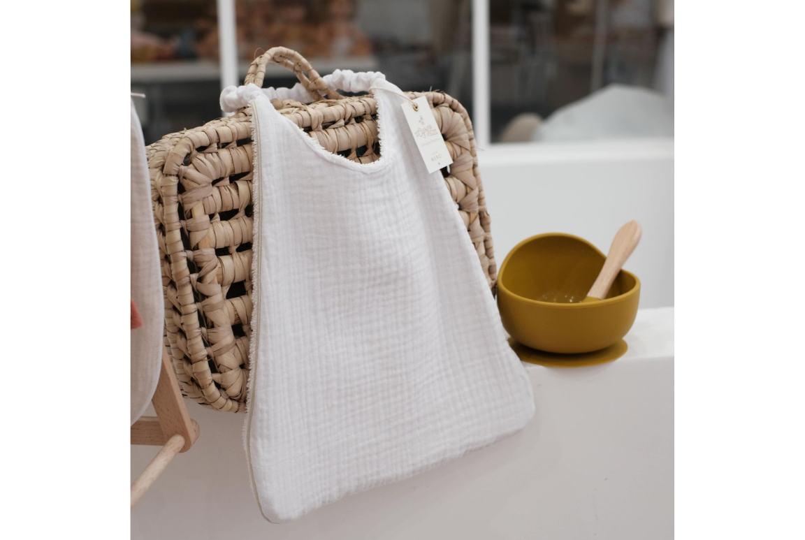 Bavoir élastique blanc 2
