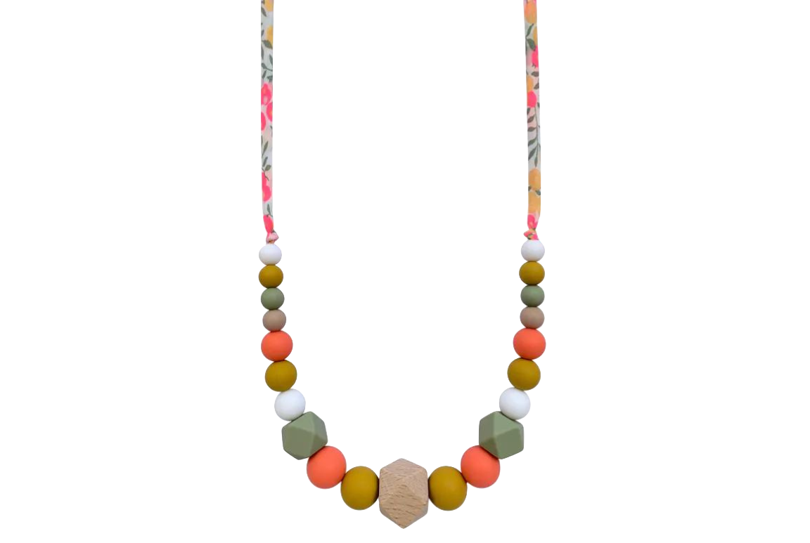 Collier d'allaitement ou portage sorbet 1